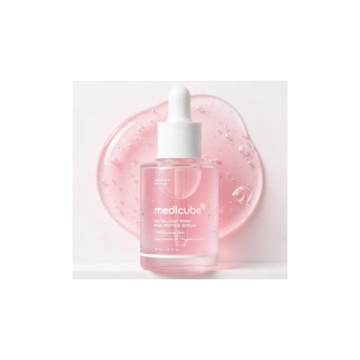 Medicube PDRN Pink Peptide Serum with Salmon DNA, Lightweight Watery Serum